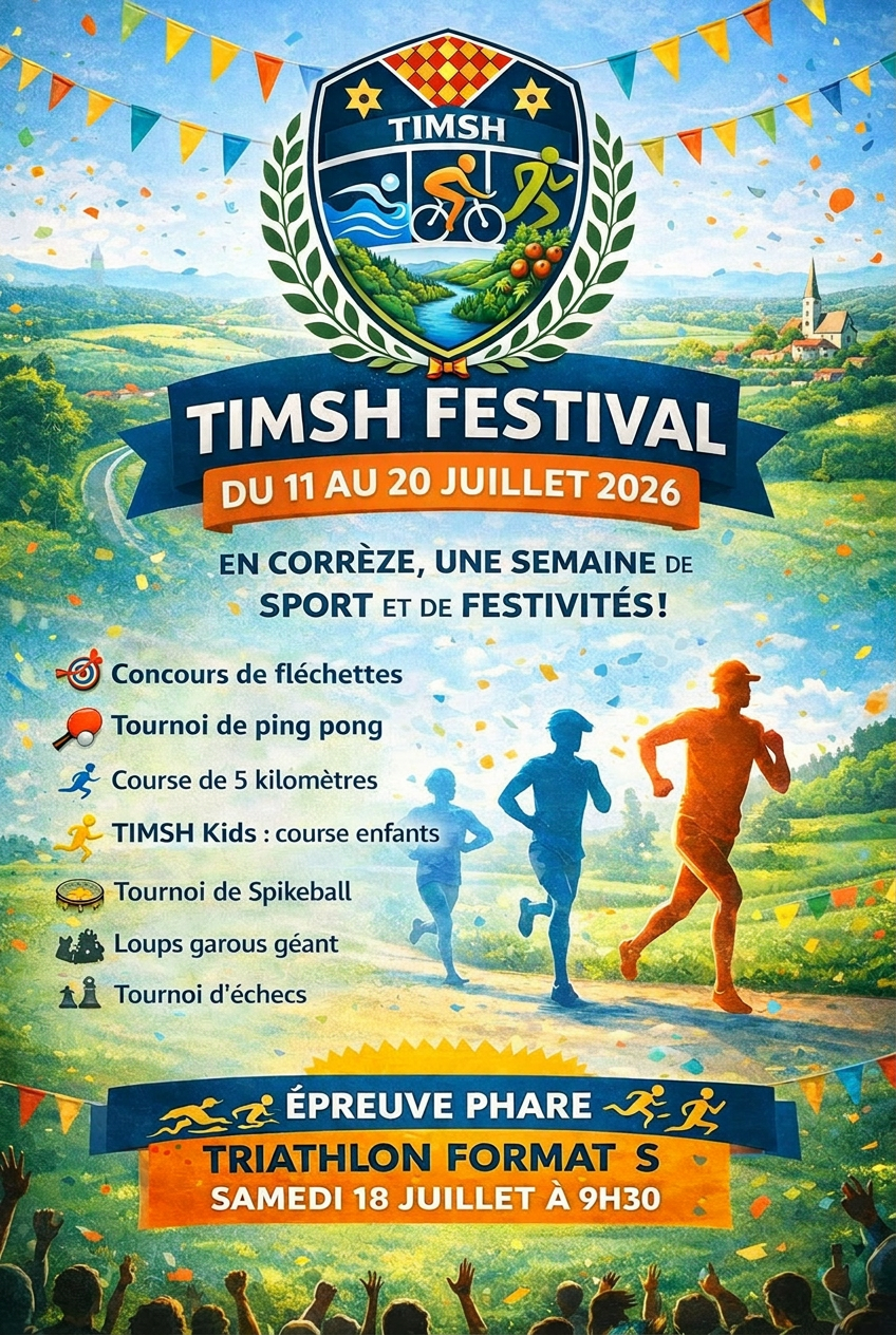 Affiche officielle du TIMSH Festival 2026 — du 11 au 20 juillet en Corrèze